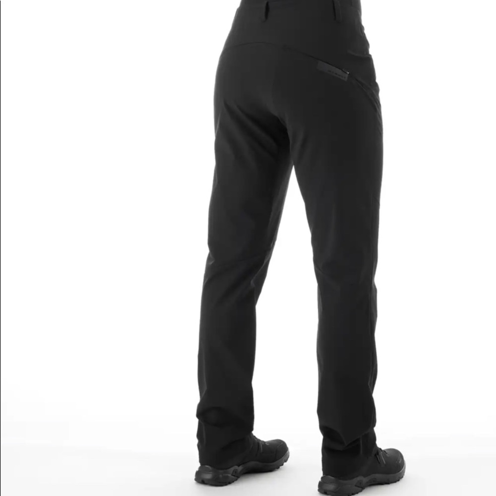 Mammut Women’s Macon Soft Shell Straight Leg Hiking Pants EUC 12 Regular Black - Picture 2 of 8